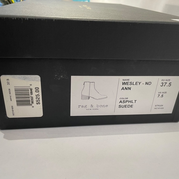 rag & bone Black Ankle Boots - Picture 8 of 12